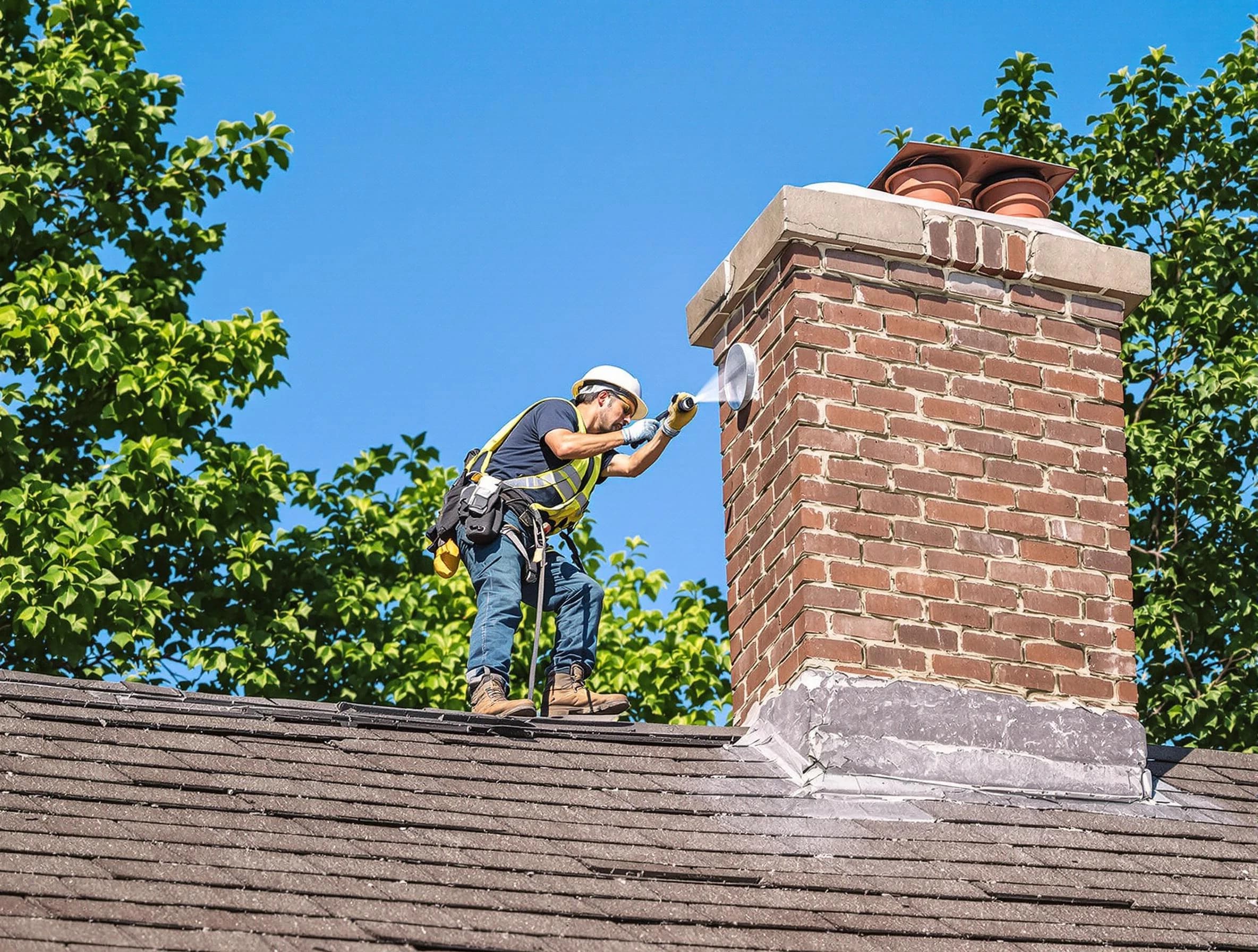 Hillside Chimney Sweep performing an inspection with advanced tools in Hillside, NJ