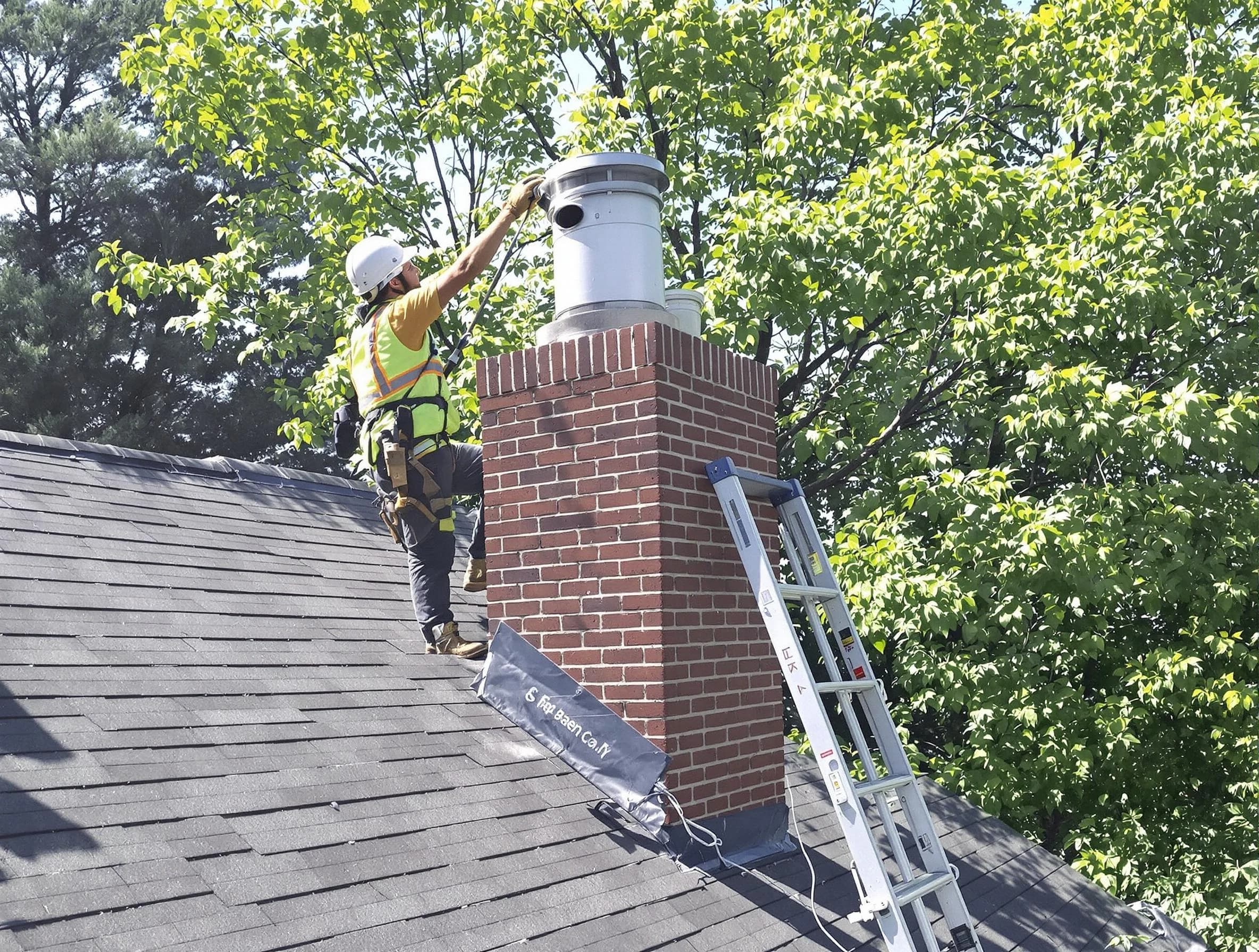 Chimney liner inspection by Hillside Chimney Sweep in Hillside, NJ