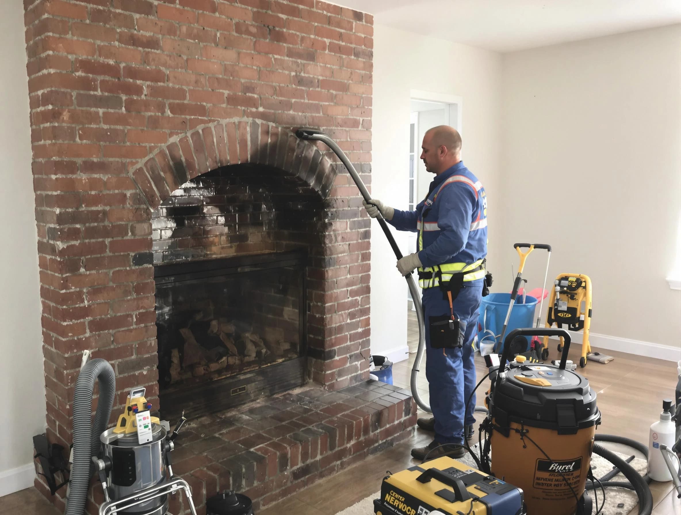 Hillside Chimney Sweep expert performing detailed chimney sweep in Hillside, NJ