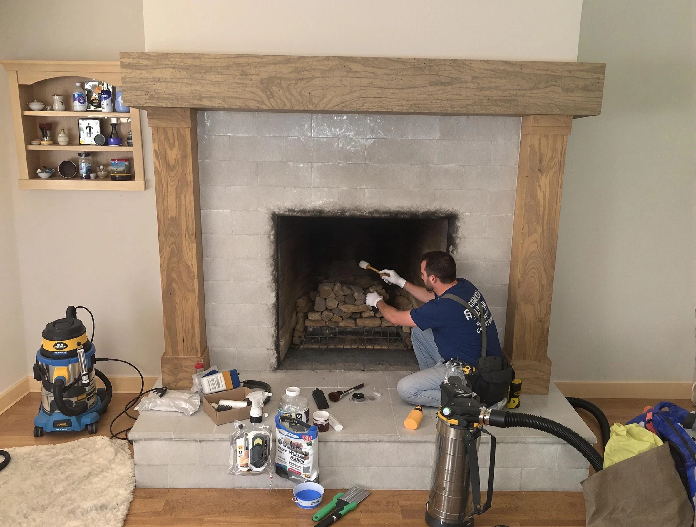 Detailed creosote removal process by Hillside Chimney Sweep in Hillside, NJ
