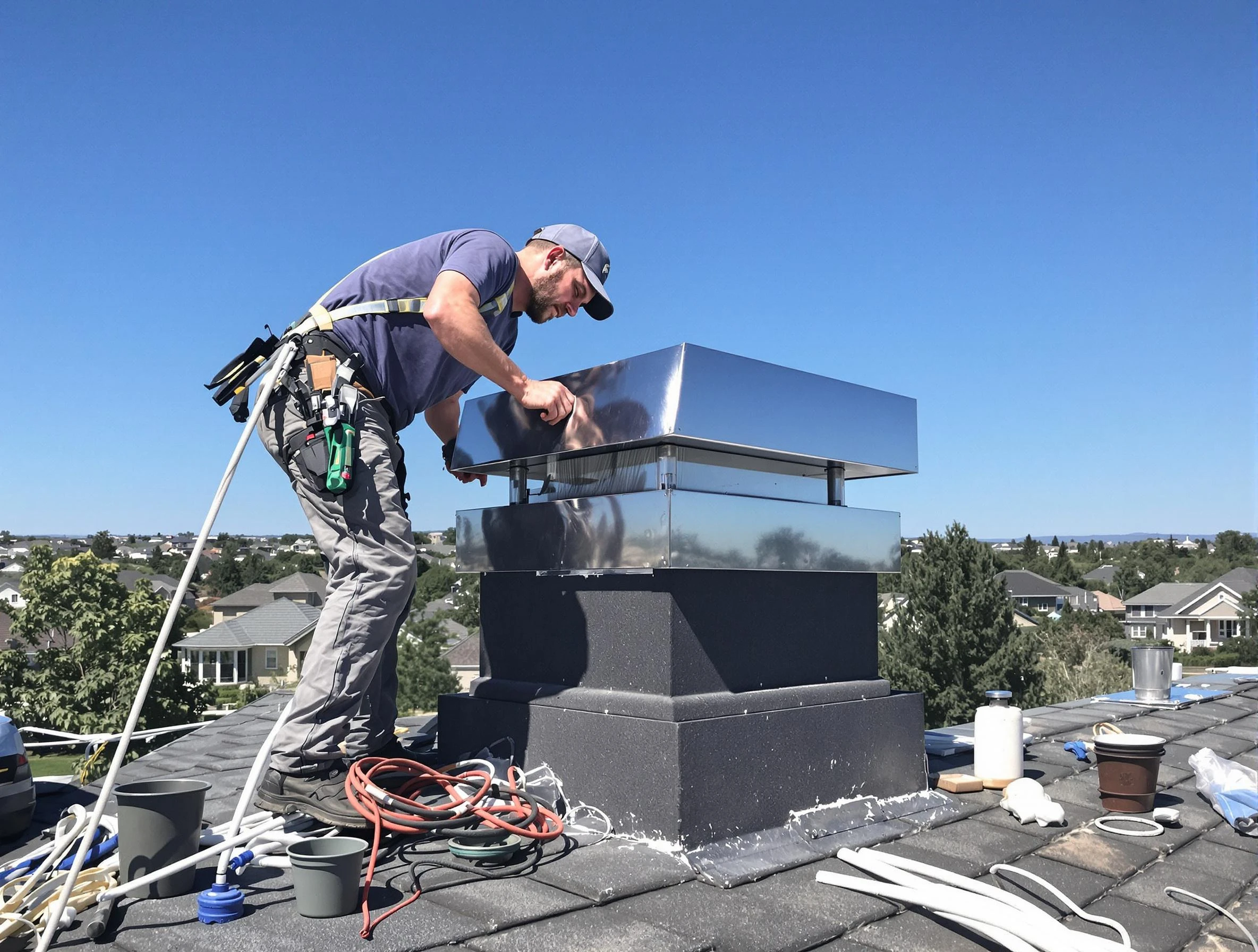 Chimney Cap Services in Hillside