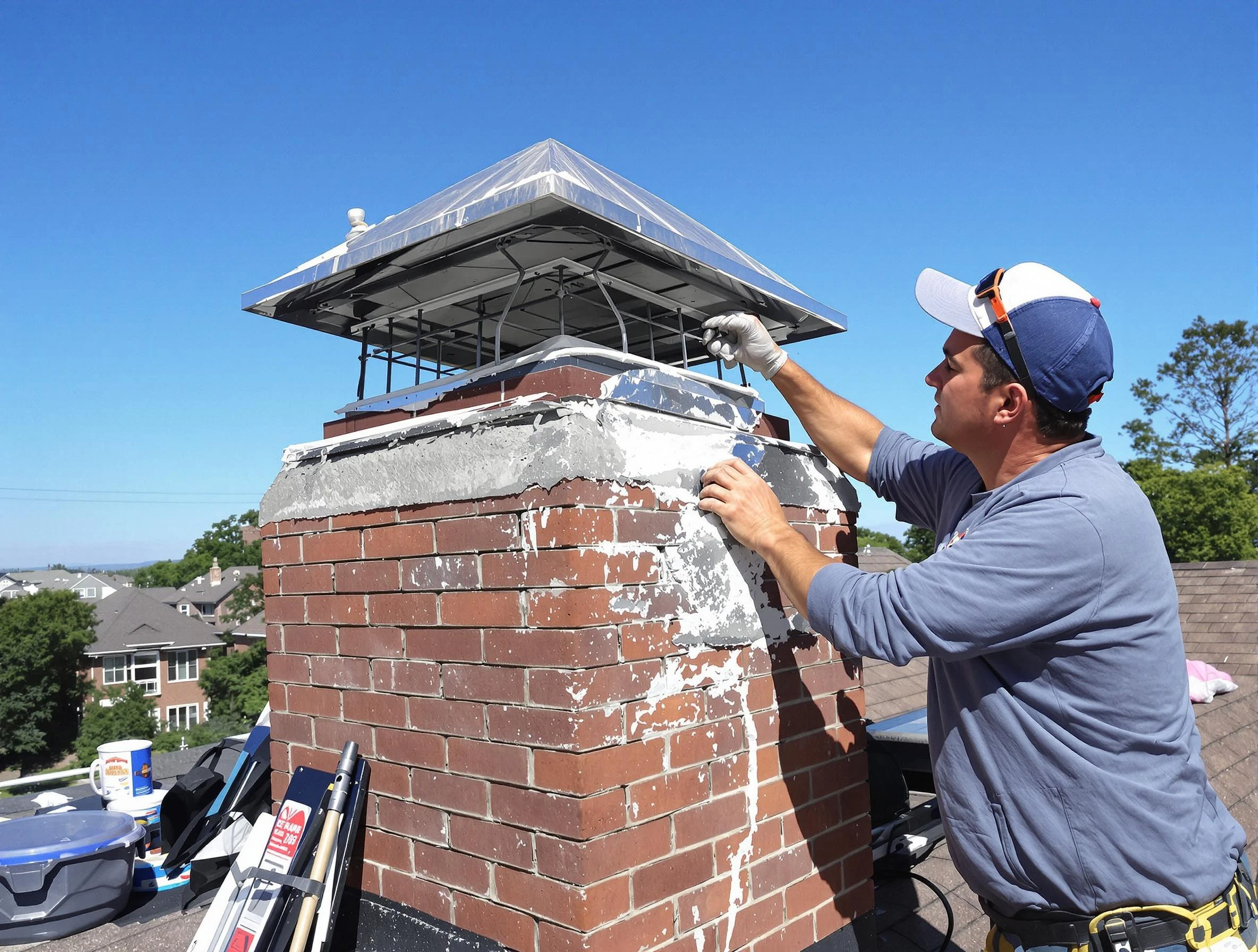 Chimney Crown Services in Hillside