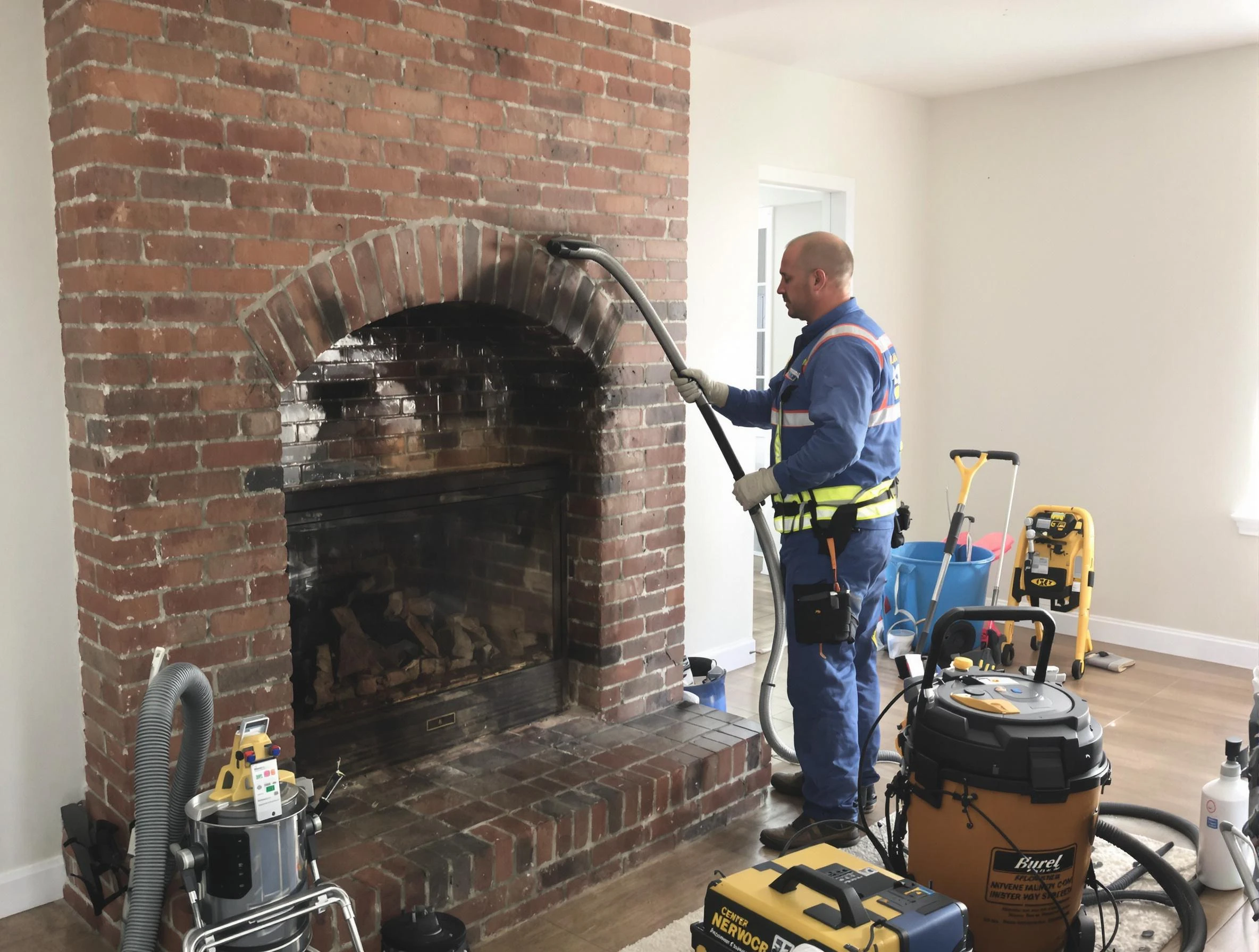 Hillside Chimney Sweep expert performing detailed chimney sweep in Hillside, NJ