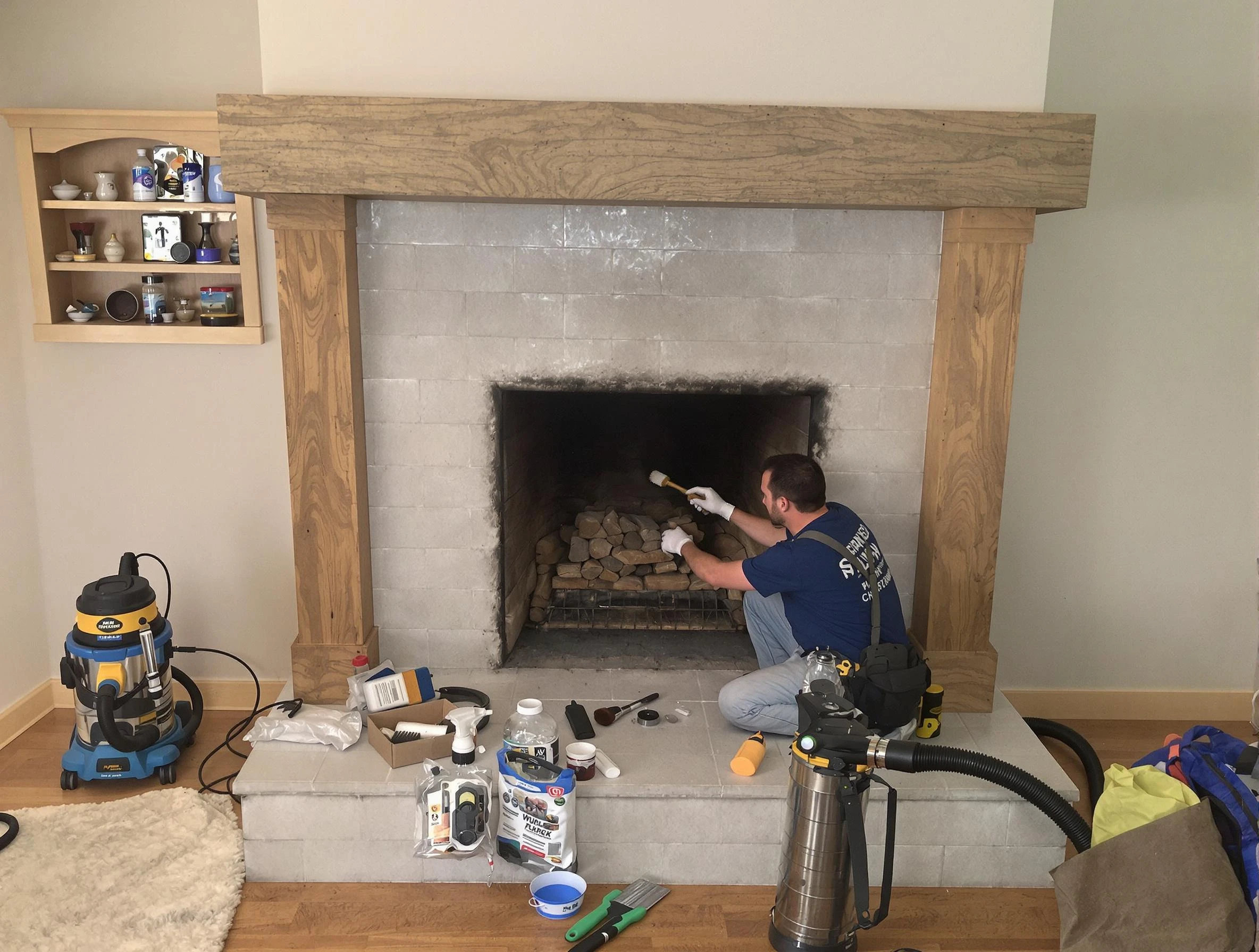 Detailed creosote removal process by Hillside Chimney Sweep in Hillside, NJ