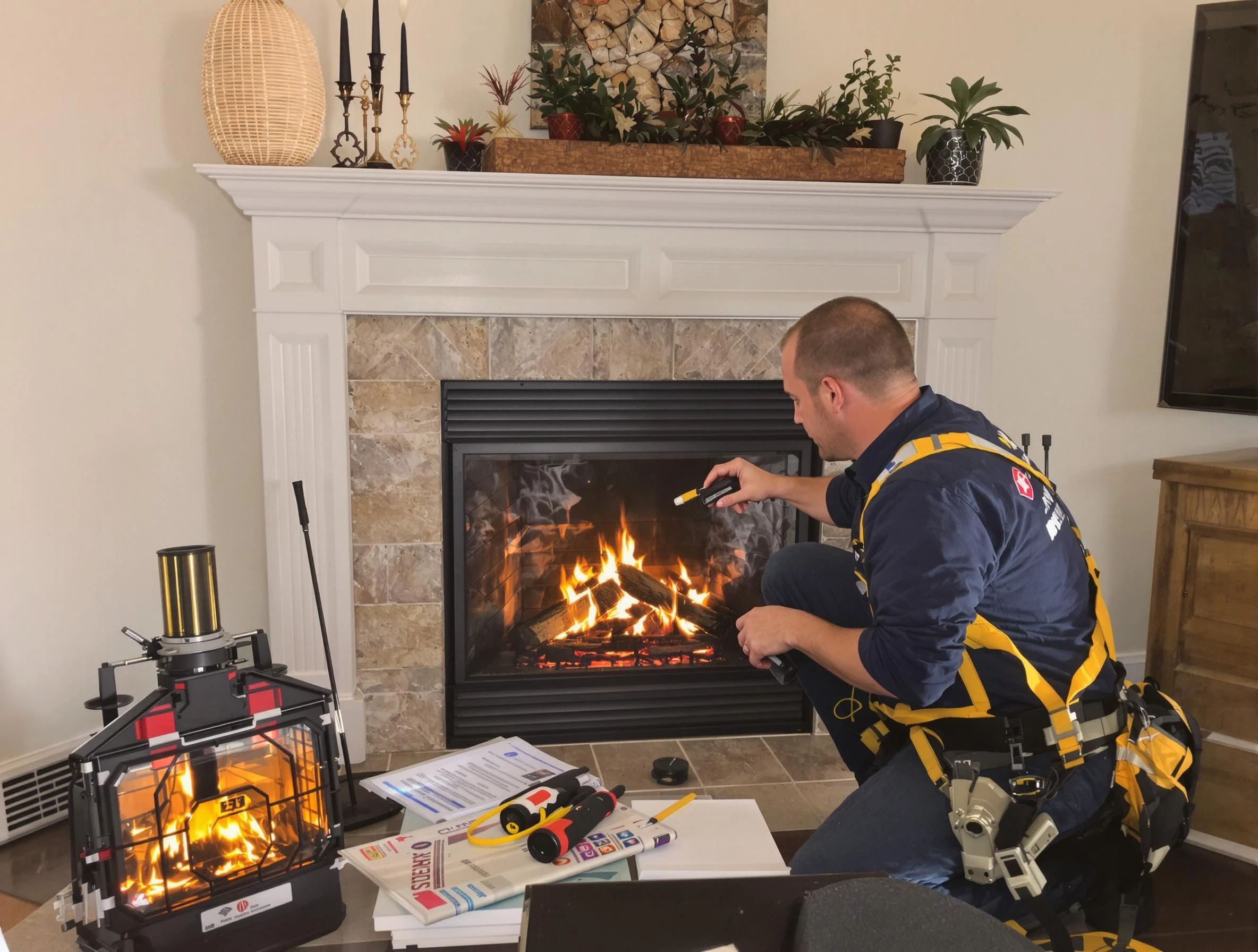 Safety-focused fireplace inspection by Hillside Chimney Sweep in Hillside, NJ